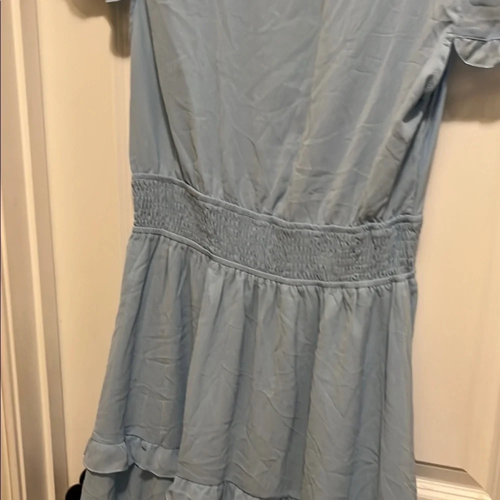 Light Blue Ruffle Dress - Picture 12 of 13